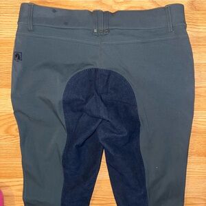 Romfh Equestrian Riding Pants Full Seat Breeches - Navy Seat 32L